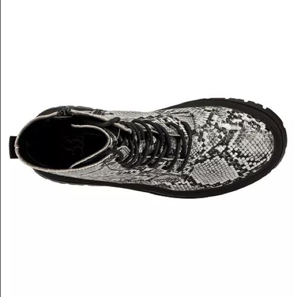 New York And Company Black White Callie Narrow Calf Boots - Picture 4 of 5